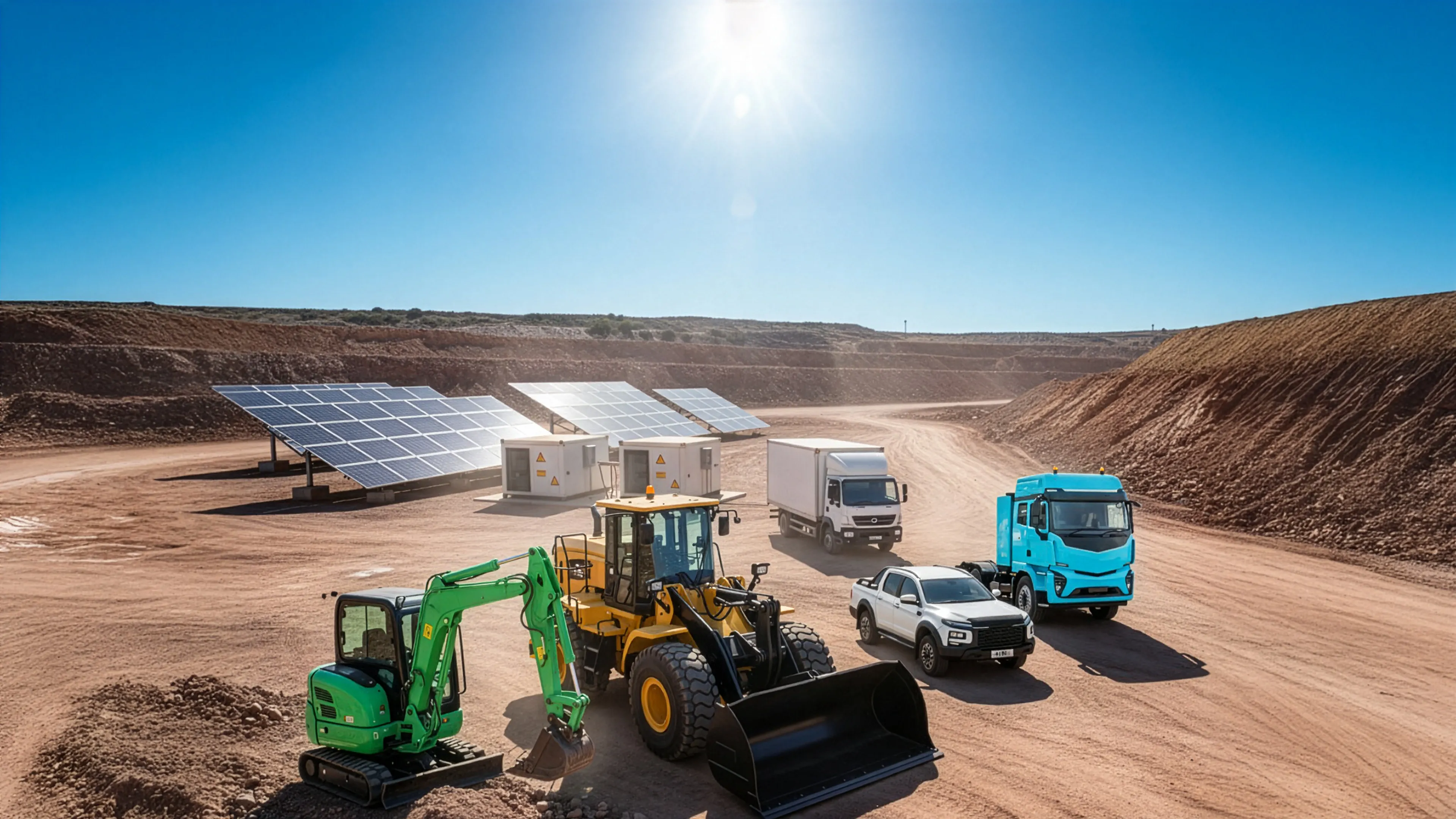 Business professionals discussing EV electrification solutions